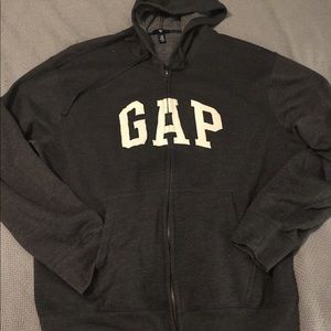 Gray GAP Zip Hoodie XXL 2X Men’s